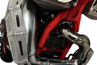 Mitigator Skid Plate (Bash Plate) With Pipe Guard Fits Beta Xtrainer 2015-2024